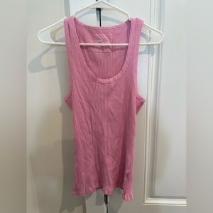Never worn aerie pink racer back tank